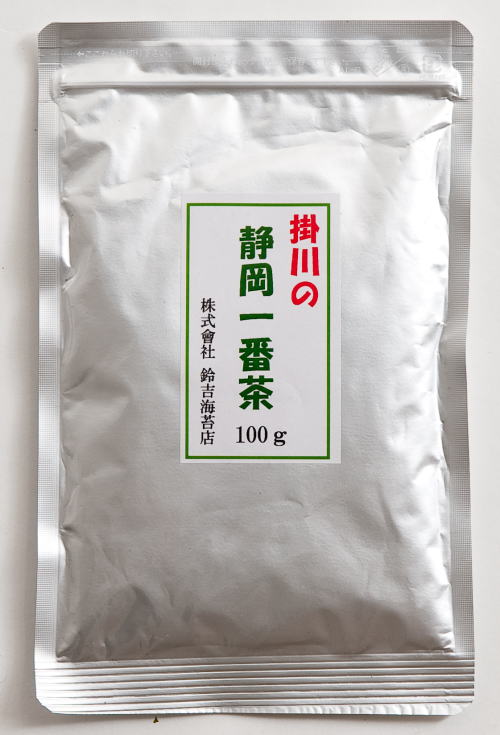 掛川の 静岡 一番茶　100g4袋までメール送料198円（ポスト投函でお届け）※お届け日指定・代引きは不可となります。