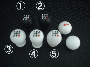 スズキ/トヨタ/ダイハツ/スバル車用　汎用シフトノブ定価￥5,500（税別）