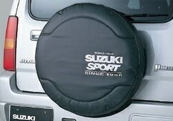 スズキジムニー純正アクセサリースペアタイヤカバー175/80R16用【RCP】SUZUKISPORTSキルティングレザー99000-99036-G4J定価\9,000（税別）