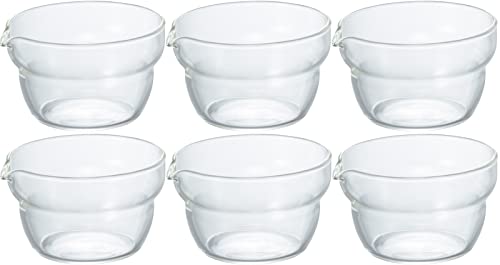 樂天商城 - HARIO(ハリオ) 日本製 耐熱ガラス製 片口ボウル 100ml KB-10-BK 6個セット クリア 送料無料