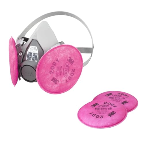 [スリーエム] 交換用フィルター1組付セット アスベスト作業用 取替え式 防じんマスク 6000/2091-RL3 ミ..