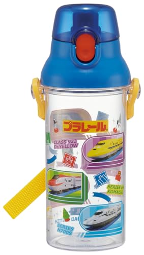 スケーター(Skater) 水筒 480ml プラレール 24 プラスチック製 クリアボトル 子供用 日本製 PSB5TR-A 送料無料