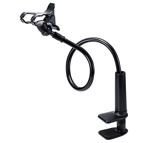 エレコム スマホ用スタンド アーム型 全長80cm 自由に曲がる(4.6~6.9インチスマホ対応) ブラック PWDSLARM80BK 送料無料