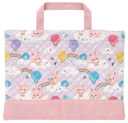 ラビット/サイズ：横40×縦30、持ち手：10cm/KBL1-69609・Color:ラビットPatternName:レッスンバッグ・パッケージ個数:1・サイズ：横40×縦30、持ち手：10cm・材質：綿100％、中材：ウレタン・不織布・原産国：中国