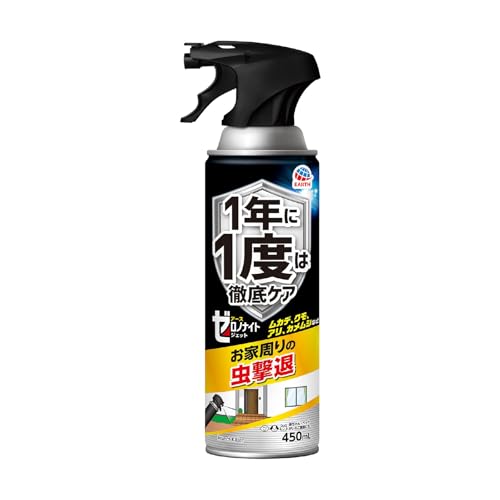 ゼロノナイト イヤな虫用 ジェット 害虫駆除スプレー 450ml 害虫 駆除 侵入防止 予防 屋外 ムカデ クモ アリ カメムシ 送料無料