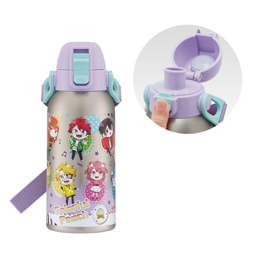Rakuten - スケーター(Skater) 水筒 子供用 直飲み 600ml カラフルピーチ 25 男の子 女の子 保冷専用 ステンレス 軽量タイプ w 送料無料