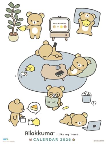 エンスカイ リラックマ 2026年カレンダー B3 CL-086 送料無料