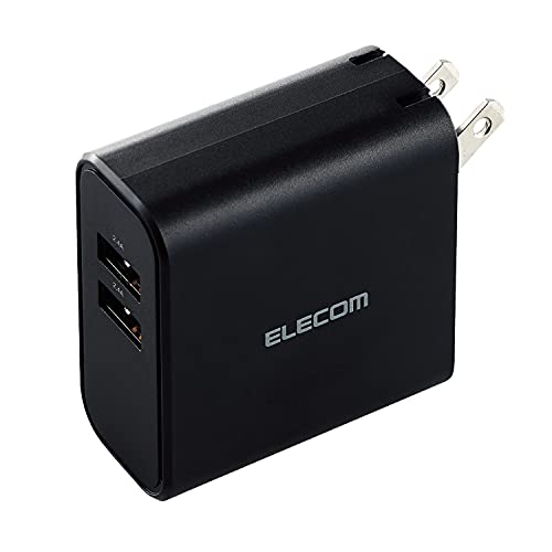 充電器ブラック/1個 (x 1)/EC-AC03BK・Color:ブラックStyle:充電器・パッケージ個数:1・スマートフォンやタブレットに付属もしくは対応する充電用USBケーブルを使用して、各ポート12W(5V/2.4A)、合計24W(...