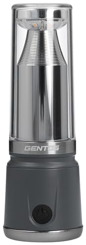 580ルーメン/充電式 LE-1014Gグレー/-/LE-1014G・Style:580ルーメン/充電式 LE-1014G・パッケージ個数:1・サイズ:約幅41×奥行41×高さ123cm、本体重量:約158g・セット内容・付属品:本体・USB Type-Cケーブル(50cm)・専用充電池、使用電池:専用充電池・明るさ(最大):ランタン+トップライト/580ルーメン、ランタン/250ルーメン、トップライト/350ルーメン・実用点灯:ランタン+トップライト 強/4時間、ランタン+トップライト 弱/22時間、ランタン 強/8時間、ランタン 弱/44時間、トップライト 強/7.5時間、トップライト 弱/43時間、キャンドル/78時間・機能:1m落下耐久、耐塵・耐水仕様(IP66準拠)、充電時間:約3.5時間コンパクトなUSB充電式LEDランタンシリーズ 【光量・モードメモリー機能】 消灯前に点灯した光量とモードを記憶し、再度点灯させた時に同じ光量とモードで点灯 【バッテリーインジケーター】 電池残量の目安を表示 【チャージングインジケーター】 充電中の充電状態を色でお知らせ 【キャンドルモード】 光量がランダムに変化し、ろうそくの炎のようなゆれを再現する機能 【インスタントオフスイッチ】 点灯後、一定時間経過後にスイッチを押すと、どのモードからでも一回の操作で消灯できる ランタンと懐中電灯の2Wayスタイル USB Type-C 充電 耐塵・耐水 (IP66準拠) ＆1m落下耐久 ビルトインハンドル 1/4インチネジ穴