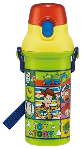 スケーター(Skater) 水筒 子供用 直飲み 480ml プラスチック ワンタッチ 食洗機対応 日本製 ディズニー トイ・ストーリー 送料無料