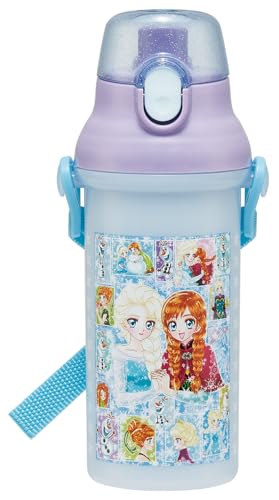 乐天商城 - スケーター(Skater) 水筒 子供用 直飲み 480ml プラスチック ワンタッチ 食洗機対応 日本製 ディズニー アナと雪の女王× 送料無料