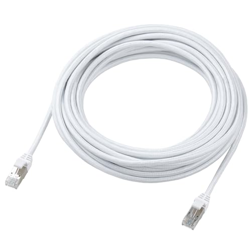 乐天商城 - エレコム LANケーブル CAT8 10m 40Gbps 爪折れ防止 メッシュケーブル ホワイト ECLD-OCM/WH100 送料無料