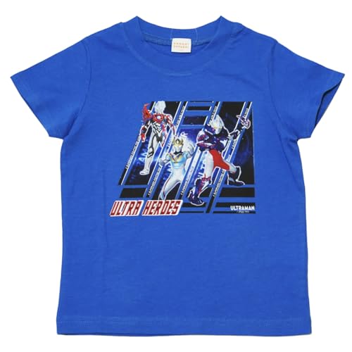 [バンダイ] 【本体綿100％】2025年 夏物 ウルトラヒーローズ 天竺 半袖Tシャツ ブルー◇100cm 送料無料