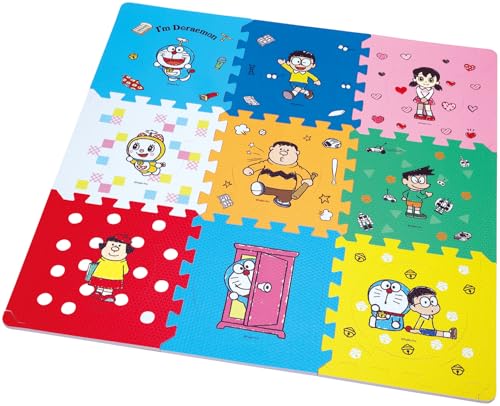 スケーター(Skater) パズル マット 9枚入り フロア 床 シート 玩具 キッズ ドラえもん ひみつ道具 IPZM1-A 送料無料