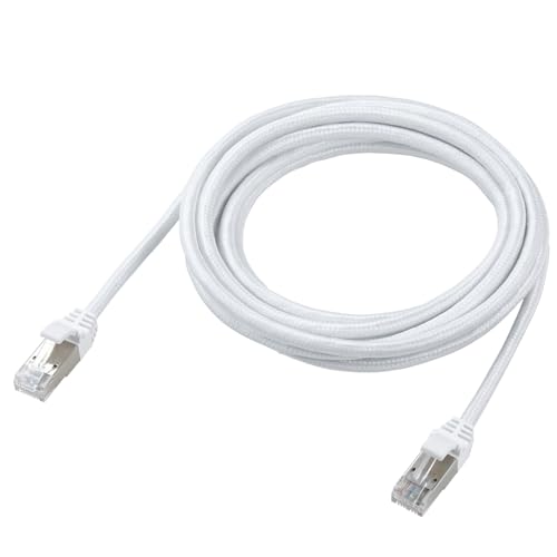 樂天商城 - エレコム LANケーブル CAT8 3m 40Gbps 爪折れ防止 メッシュケーブル ホワイト ECLD-OCM/WH30 送料無料