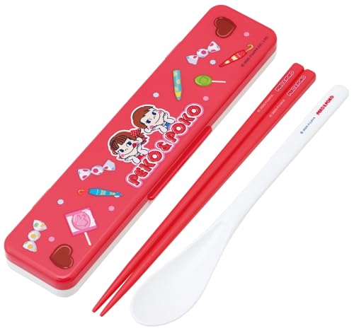 乐天商城 - スケーター(Skater) 箸 スプーンセット 弁当 大人用 抗菌 コンビセット 18cm カチャカチャ鳴らない 日本製 ペコちゃん お 送料無料