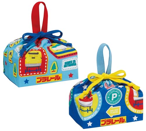 スケーター(Skater) ランチ巾着 お弁当袋 巾着袋 2枚組 プラレール 男の子 KB7W-A 送料無料