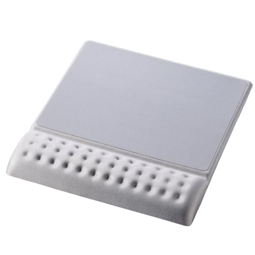 軽快操作グレー/ワイド/MP-CF096WGY・Color:グレーSize:ワイドStyle:軽快操作・パッケージ個数:1・長時間のパソコン作業を快適に!幅広サイズで大きなマウスもはみ出さない、リストレスト付きマウスパッドです。・リストレス...