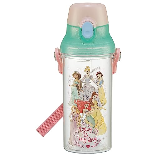樂天商城 - スケーター(Skater) 子供用 クリア プラスチック 水筒 480ml ディズニー プリンセス 目盛り付きで水分補給の管理 PSB5 送料無料