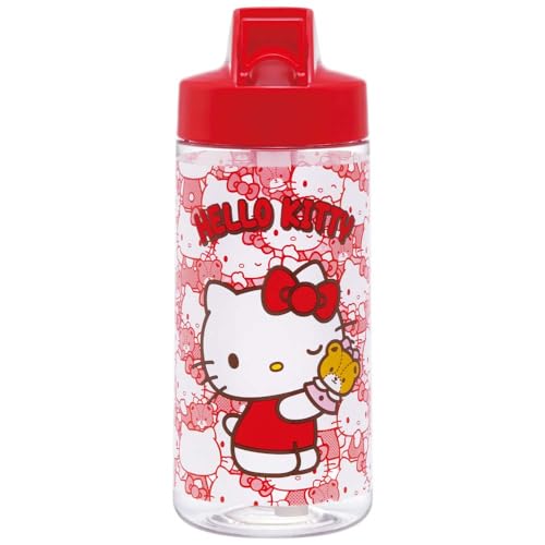 スケーター(Skater) ストロー ボトル 水筒 500ml スパウト型 ストロー水筒 プラスチック クリア キッズ 子供用 サンリオ 送料無料