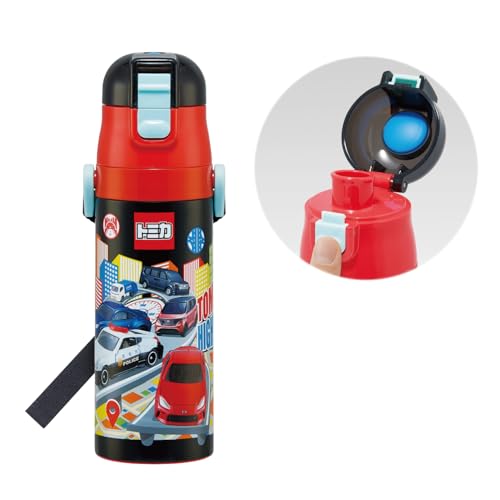 Rakuten - スケーター(Skater) 水筒 子供用 直飲み 470ml トミカ 25 男の子 保冷専用 ステンレス 軽量タイプ waterbott 送料無料