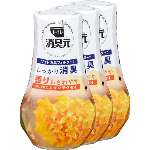 消臭元 【まとめ買い】トイレの 癒しをはこぶ キンモクセイ 消臭芳香剤 トイレ用 400ml×3個 送料無料