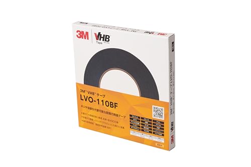Rakuten - 3M? VHB? テープ LVO-110BF ブラック 12 mm x 10 m フォームテープ 低VOC 送料無料