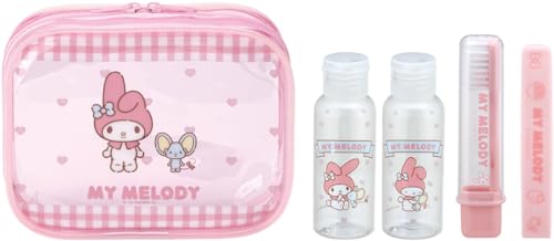 スケーター(Skater) トラベルセット 歯ブラシ くし ポーチ ボトル 携帯 旅行 マイメロディ お友だち サンリオ TRVS1-A 送料無料