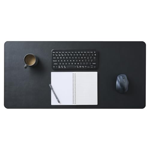 エレコム デスクマット 大型マウスパッド 900mm×430mm マウス対応 滑り止め レザー 片面 ブラック MP-XDM04BK 送料無料