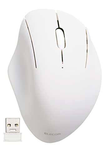 エレコム マウス ワイヤレスマウス SHELLPHA 無線2.4GHz 静音 抗菌 3ボタン ホワイト M-SH10DBSKWH 送料無料