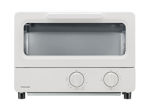 TOSHIBA(東芝) トースター オーブントースター 2枚焼き HTR-PZ3(W) ミルキーホワイト 温度調節機能付き..