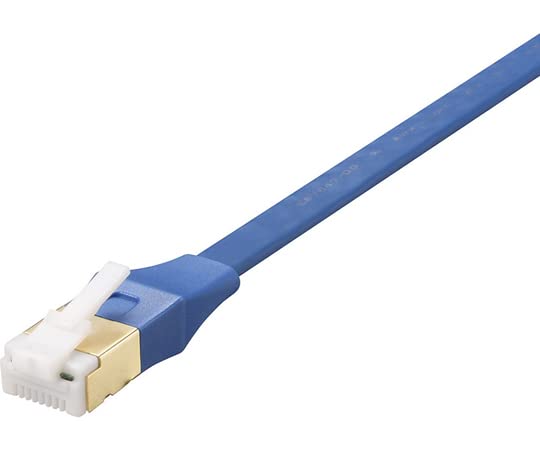 Rakuten - BUFFALO ツメ折れないCat7 LANケーブル フラット 3m ブルー BL7TF30BL 送料無料