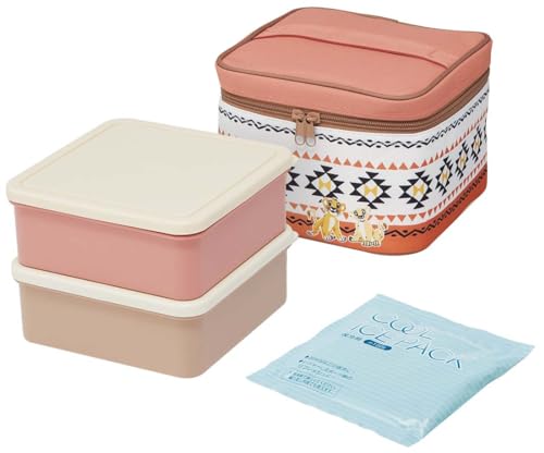 スケーター(Skater) 行楽 弁当箱 保冷バッグ付 保冷剤付 ディズニー ライオンキング 日本製 2240ml KCPC2 送料無料