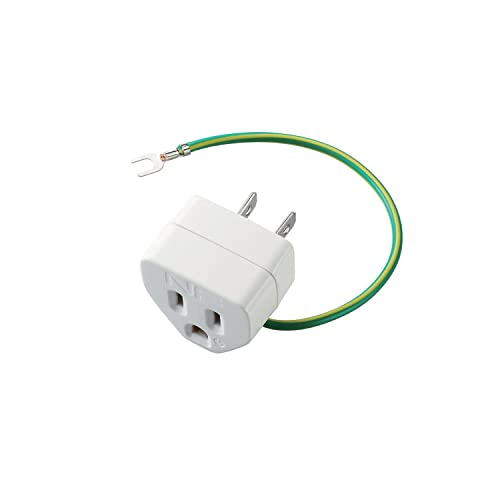 エレコム(ELECOM) ELECOM OA雷アダプタ テレビ用 3ピン→2ピン 雷サージ・ノイズ対策機能付 T-H32N 送料無料