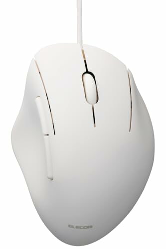 Optical Mouse - エレコム マウス SHELLPHA 有線 静音 5ボタン Sサイズ 抗菌仕様 ホワイト M-SH21UBSKWH 送料無料