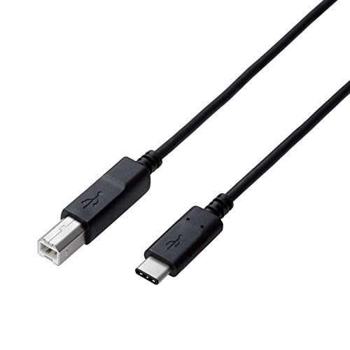 エレコム USBケーブル Type C (USB C to USB B) 0.5m USB2.0認証品 3A出力 最大480Mbps ブ 送料無料