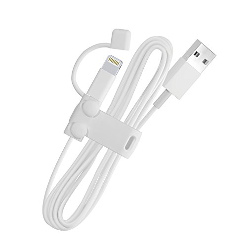 Iee1394 Cable - エレコム ライトニングケーブル アクセサリー 断線防止機能付き 持ち運びにも便利なケーブルホルダータイプ ホワイト P-APLTCCDW 送料無料