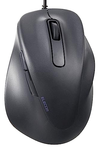 エレコム マウス 有線マウス EX-G 静音 Sサイズ 5ボタン 「AskDoctors評価サービス」認証 抗菌 ブラック M-XGS3 送料無料