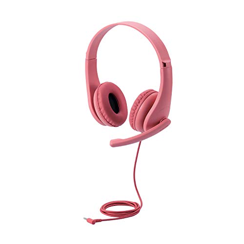 Rakuten - エレコム ヘッドホン 子供用 【 3.5mm接続 4極 】 回転式マイクアーム付き レッド HS-KD01TRD 幅121×奥行43×高 送料無料