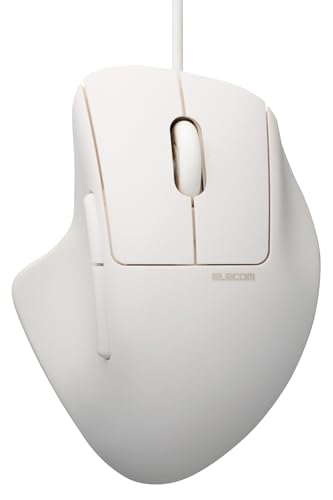 エレコム マウス SHELLPHA 有線 静音 5ボタン＋チルト Sサイズ 抗菌仕様 ホワイト M-SH31UBSKWH 送料無料(2)