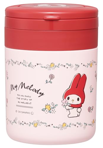 樂天商城 - スケーター(Skater) 保温 保冷 スープジャー 300ml 折りたたみハンドル付 抗菌 サンリオ マイメロディ フラワーレトロ L 送料無料