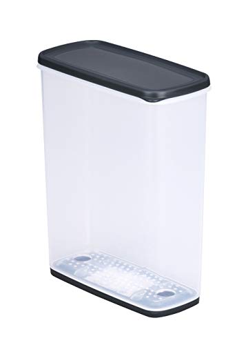 イノマタ化学(Inomata-K) 保存容器 乾物ストッカー 4.0 クリアブラック 乾燥剤1個付 日本製 食品 スー..