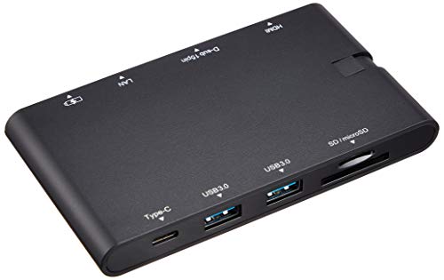 エレコム ドッキングステーション USB-C ハブ PD対応【Type-C×2/USB3.0×2/HDMI/D-sub/LAN/SD+m 送料無料