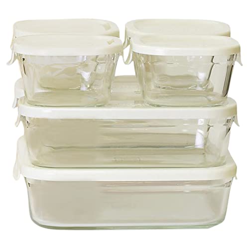 イワキ 保存容器 パック&レンジ 角型 7点セット ホワイト 送料無料