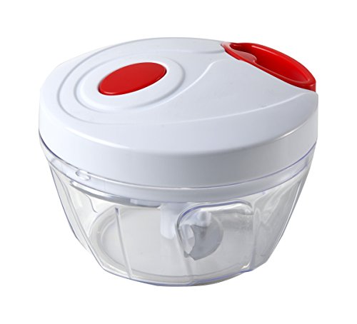 サンクラフト みじん切り ハンディ ミニ チョッパー 手動 簡単 紐を引くだけ HMC-01 ホワイト 送料無料