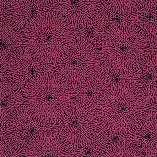 むす美 ふろしき 100 伊砂文様 アクアドロップ 菊 パープル 100cm ポリエステル 撥水加工 送料無料