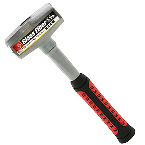 SK11(エスケー11) ファイバーグラス柄 石頭槌 石頭ハンマー ゴムグリップ 1.3kg 送料無料