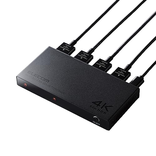 エレコム HDMI切替器 (セレクター) 3入力1出力 4K(4096×2160)60Hz 選べる自動・手動切替機能 【PS4/PS5/ 送料無料