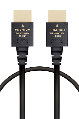 ���쥳�� HDMI �����֥� 1m �٤� �ץ�ߥ��� 4K2K(60Hz) ��Premium HDMI(R) Cable����ǧ�ںѤߡ� ����̵��
