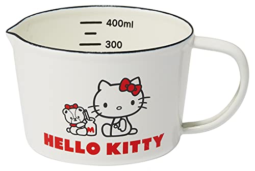 Scales - スケーター(Skater) ホーロー メジャーカップ 450ml 計量カップ ハローキティ & タイニーチャム サンリオ ENMC5-A 送料無料